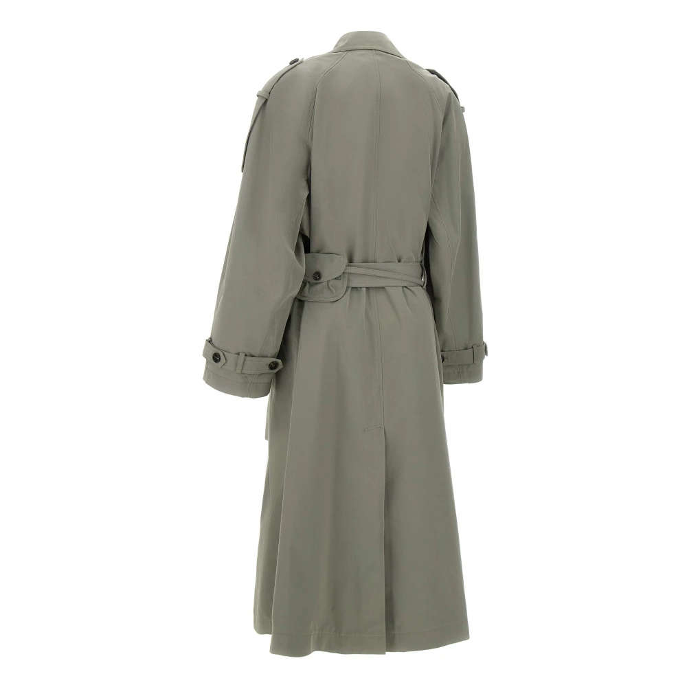LOW Classic Khaki Groene Trenchcoat met Riemtas Green Dames