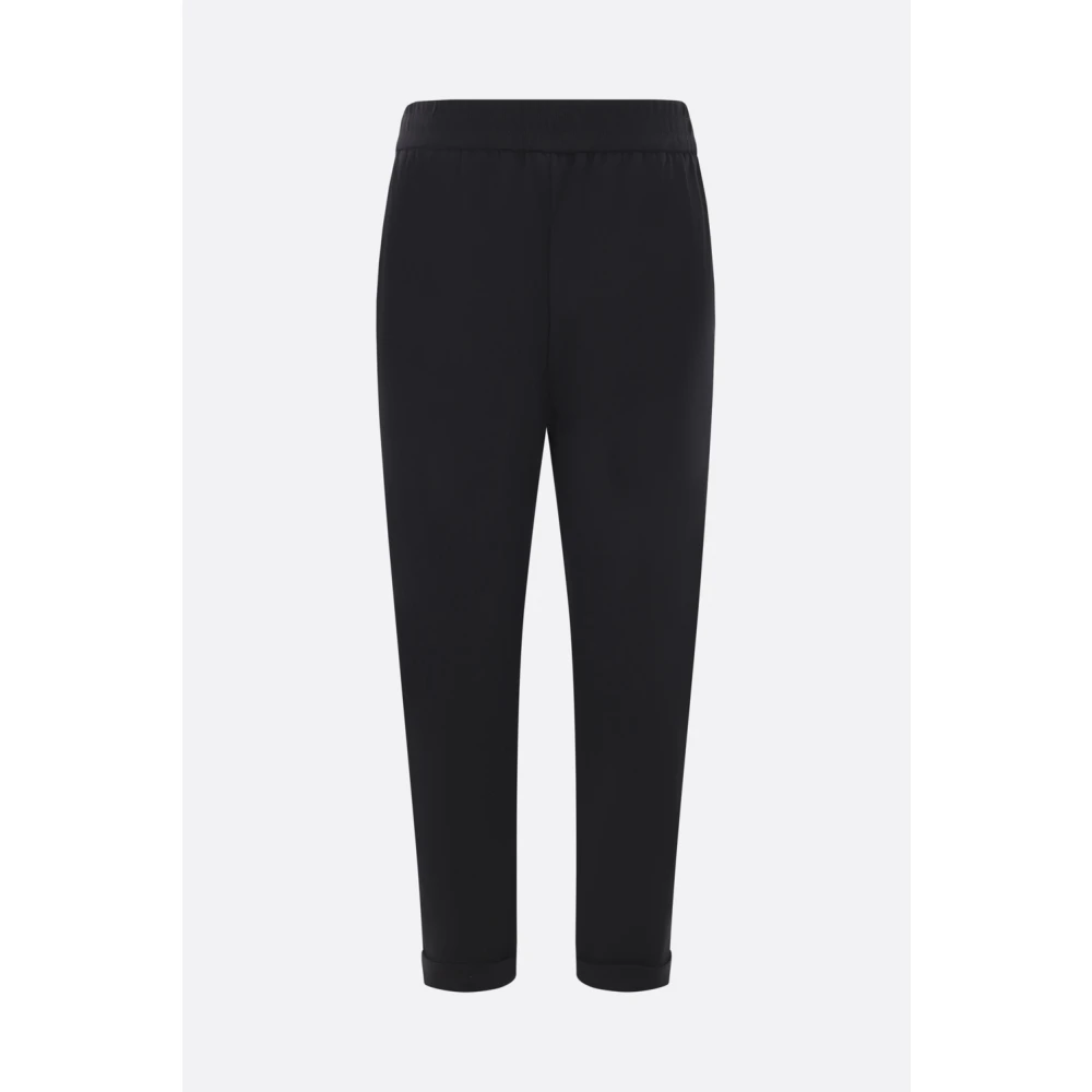 BRUNELLO CUCINELLI Zwarte katoenen stretch joggingbroek Black Dames