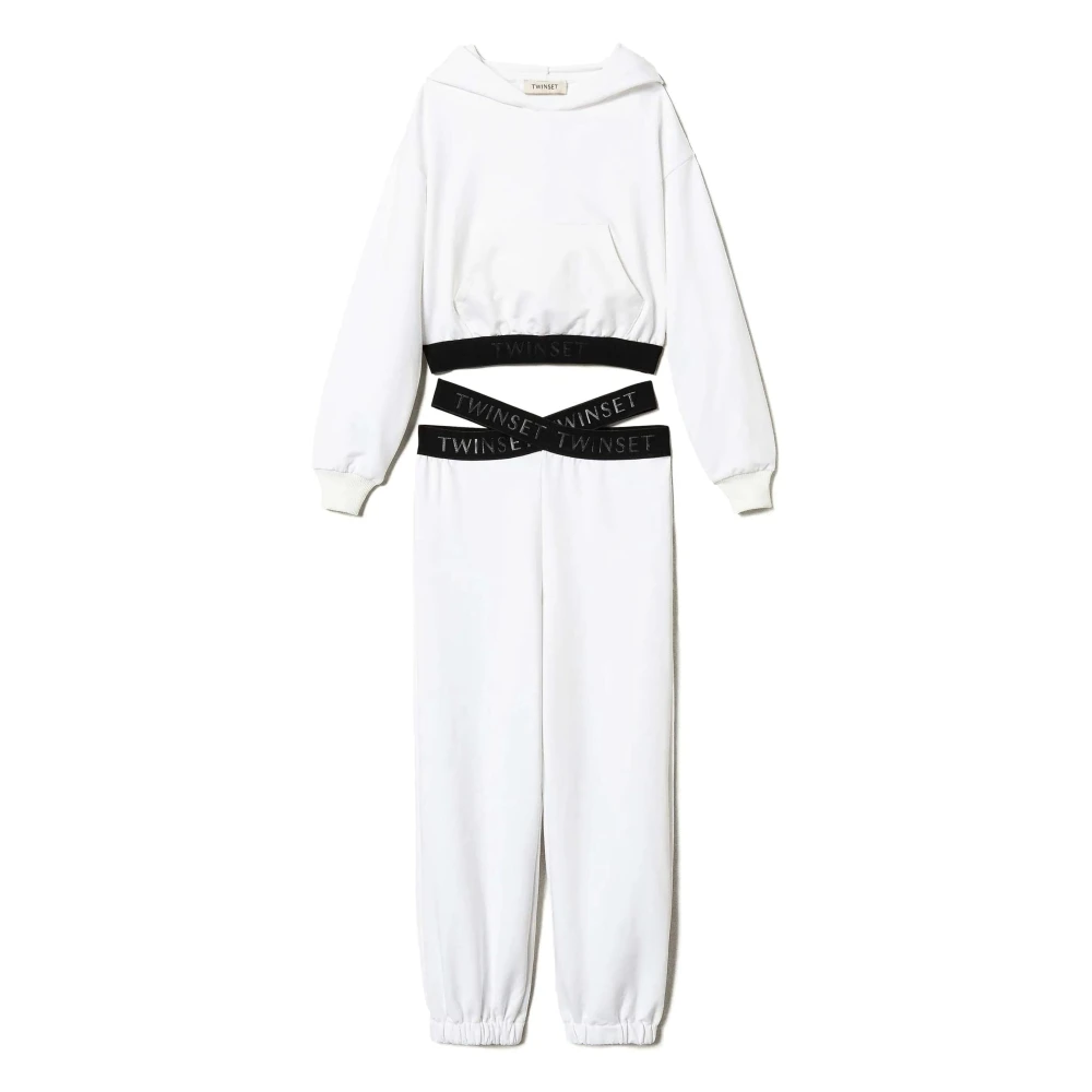 Twinset Svart Is Komplett Outfit White, Unisex