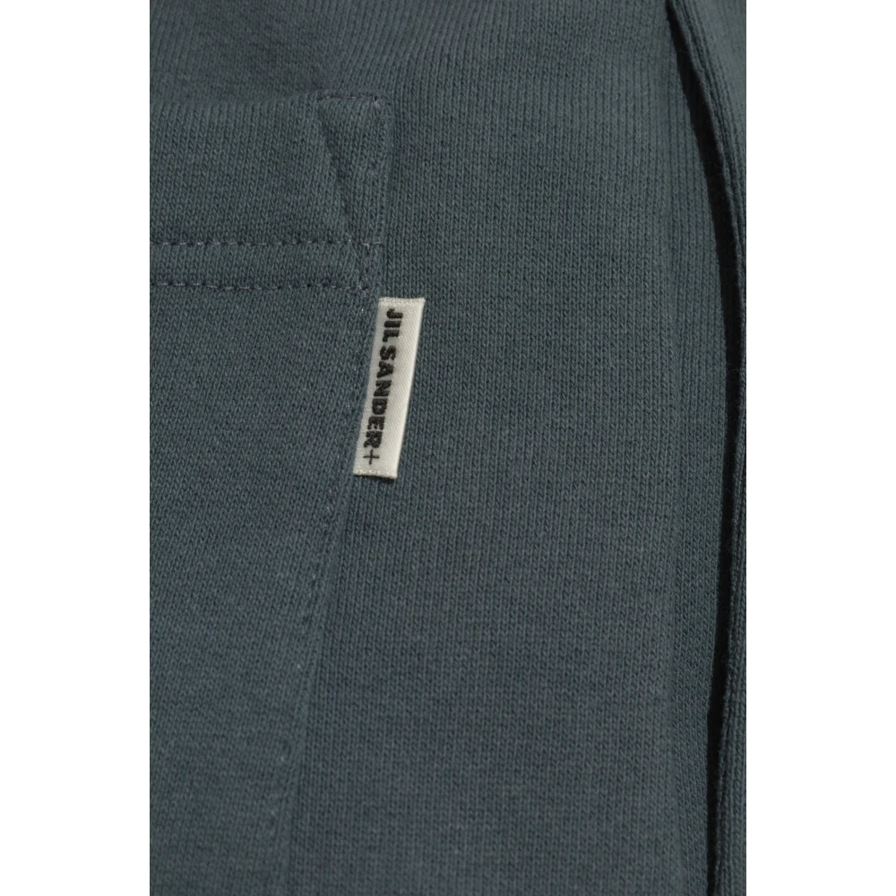 Jil Sander Sweatpants met logo Blue Dames