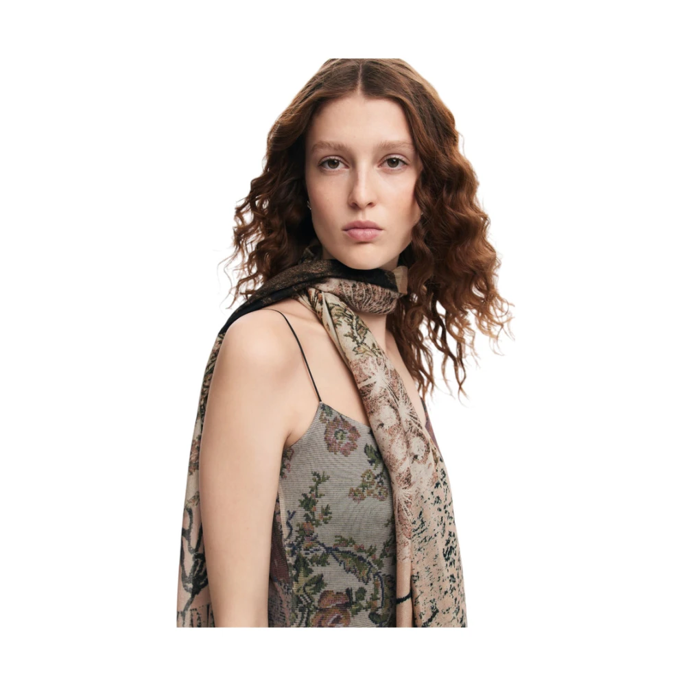 Desigual Dames Tapestry Rechthoek Sjaal Multicolor Dames