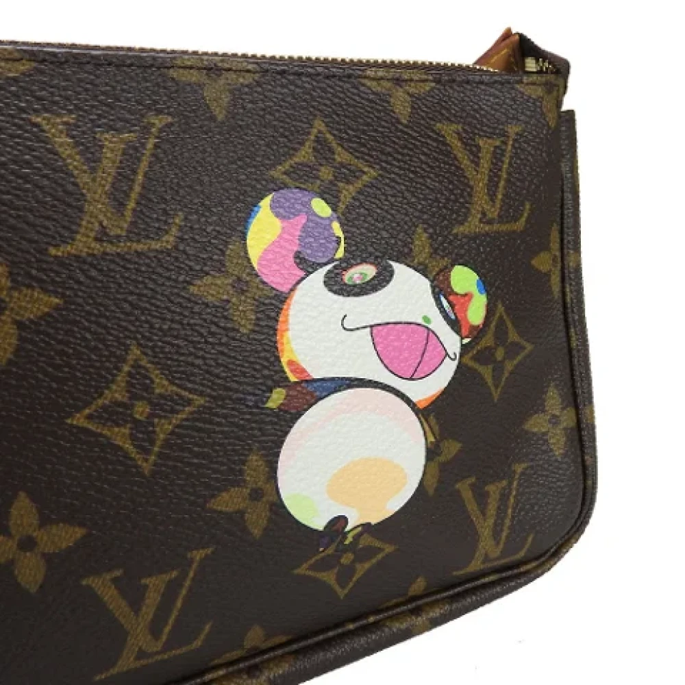 Louis Vuitton Vintage Pre-owned Canvas clutches Brown Dames