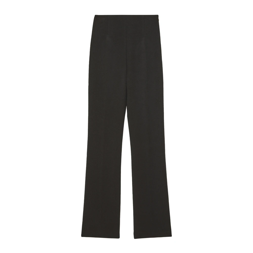 PATRIZIA PEPE Broek Hoge taille slim fit broek Black Dames