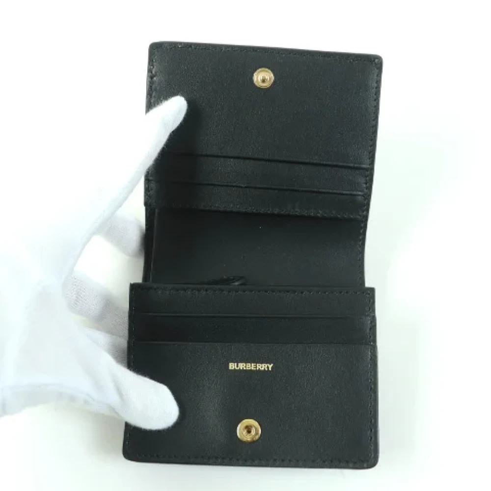 Burberry Vintage Pre-owned Leather wallets Black Dames
