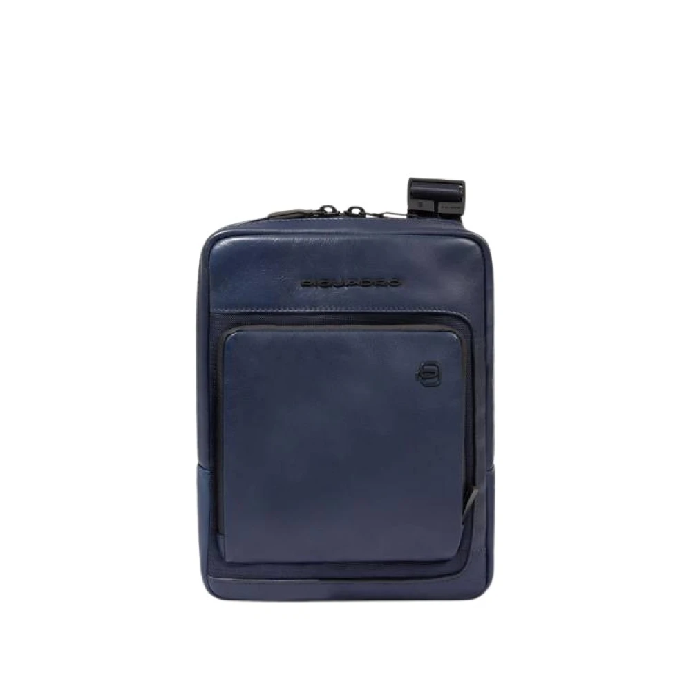 Piquadro Stijlvolle Borselli Tas Blue Heren