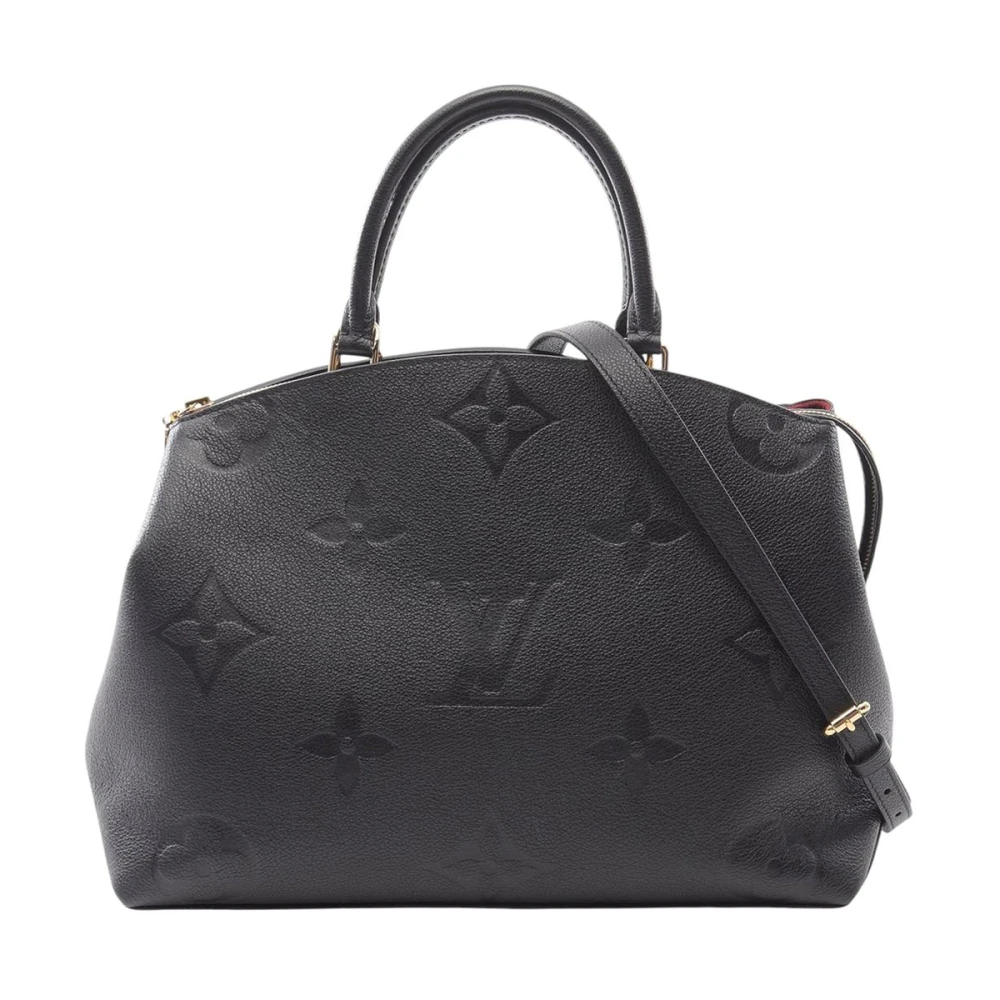 Louis Vuitton Vintage Women's Black Pre-Owned Monogram Empreinte Leather Satchel Bag