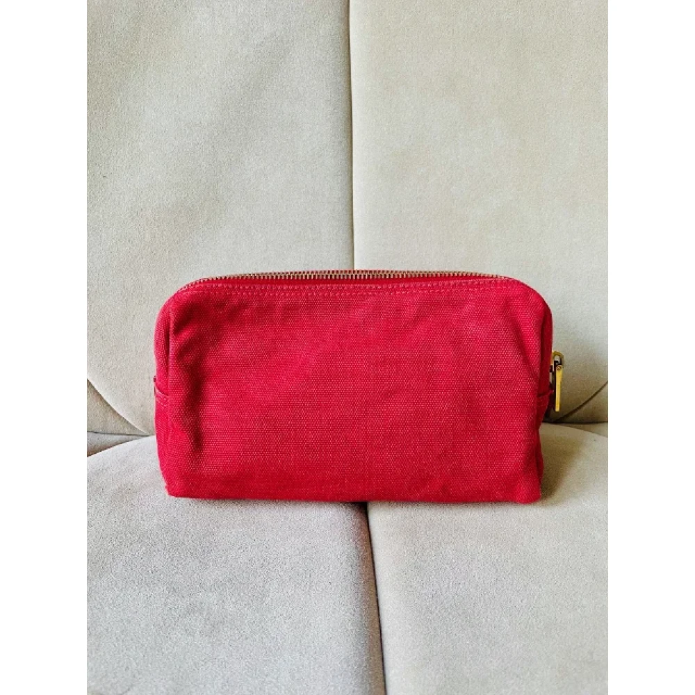 Prada Vintage Pre-owned Canvas home-office Red Dames