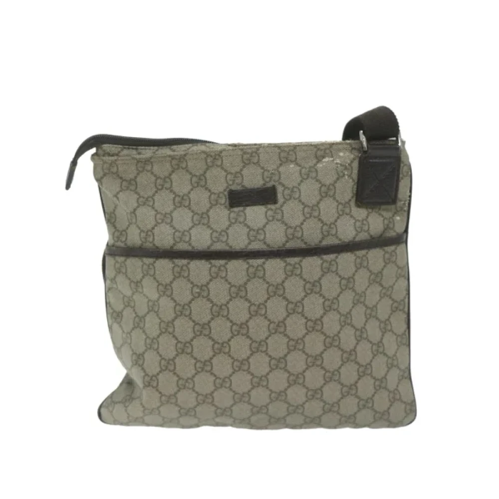 Gucci Vintage Pre-owned Leather gucci-bags Beige Dames