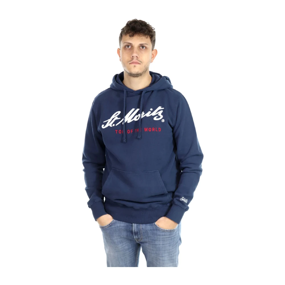Saint Barth Hoodie met stijl Blue Heren