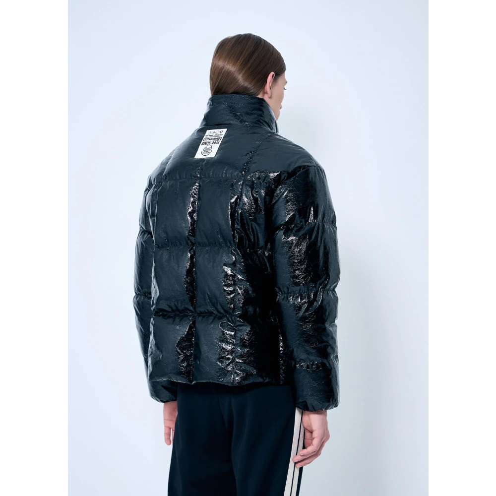 Moncler Glanzende Afwerking Donsjas Black Heren
