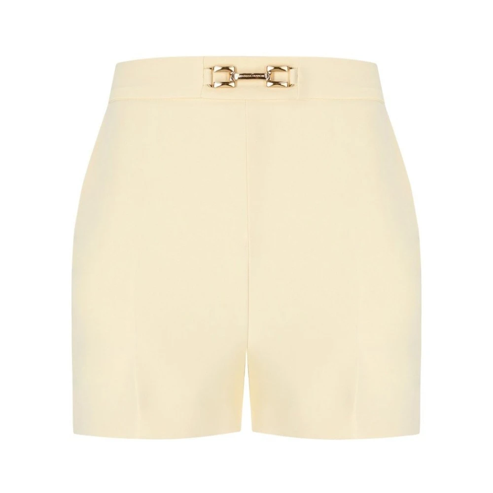 Elisabetta Franchi Lemonade Horsebit Shorts Yellow Dames