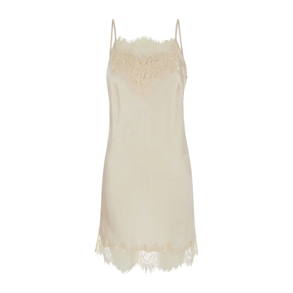 Gold Hawk Beige Chantal Bias Korte Jurk Beige Dames