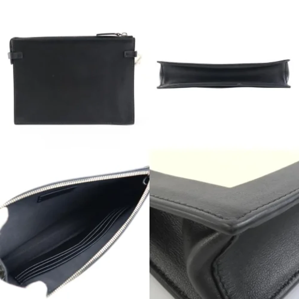 Valentino Vintage Pre-owned Leather clutches Beige Dames