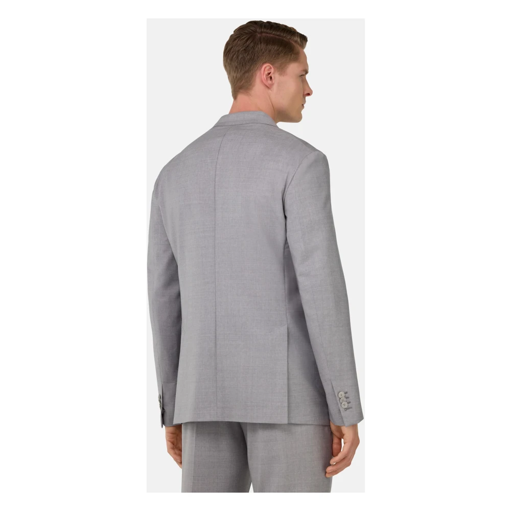 Boggi Milano B Aria Wollen Jas Gray Heren