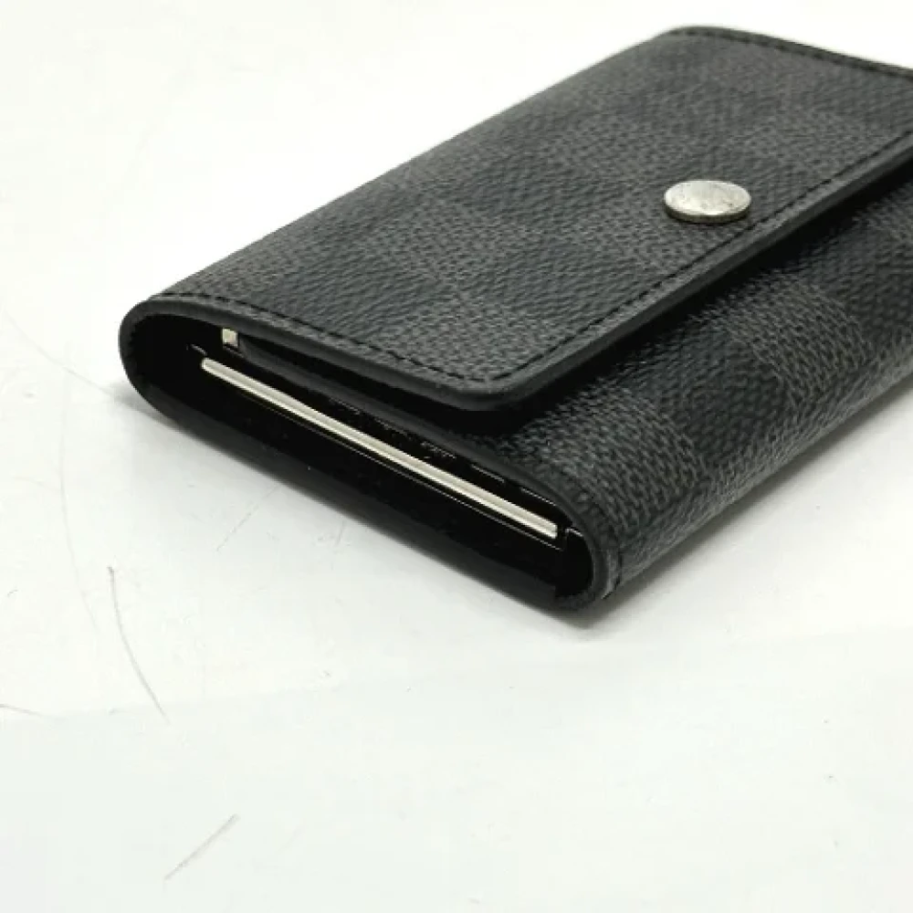 Louis Vuitton Vintage Pre-owned Canvas key-holders Black Dames