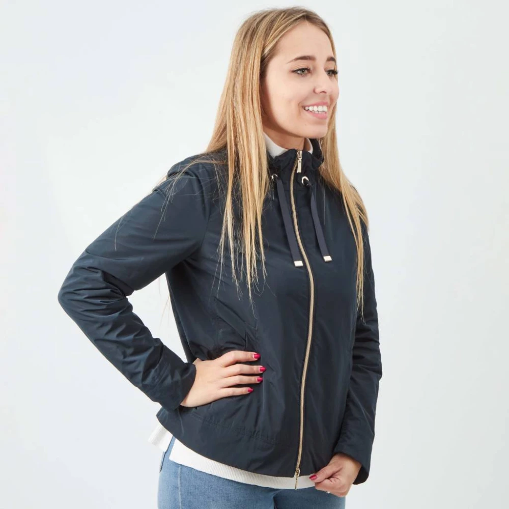 Geox Korte Tianna Jas Blue Dames