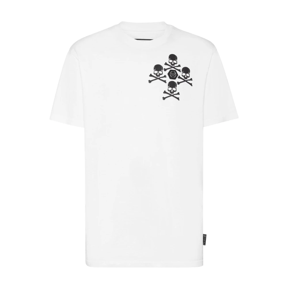 Philipp Plein Unik Herr T-shirt med Aadcmtk7786Pjy002N01 Design White, Herr