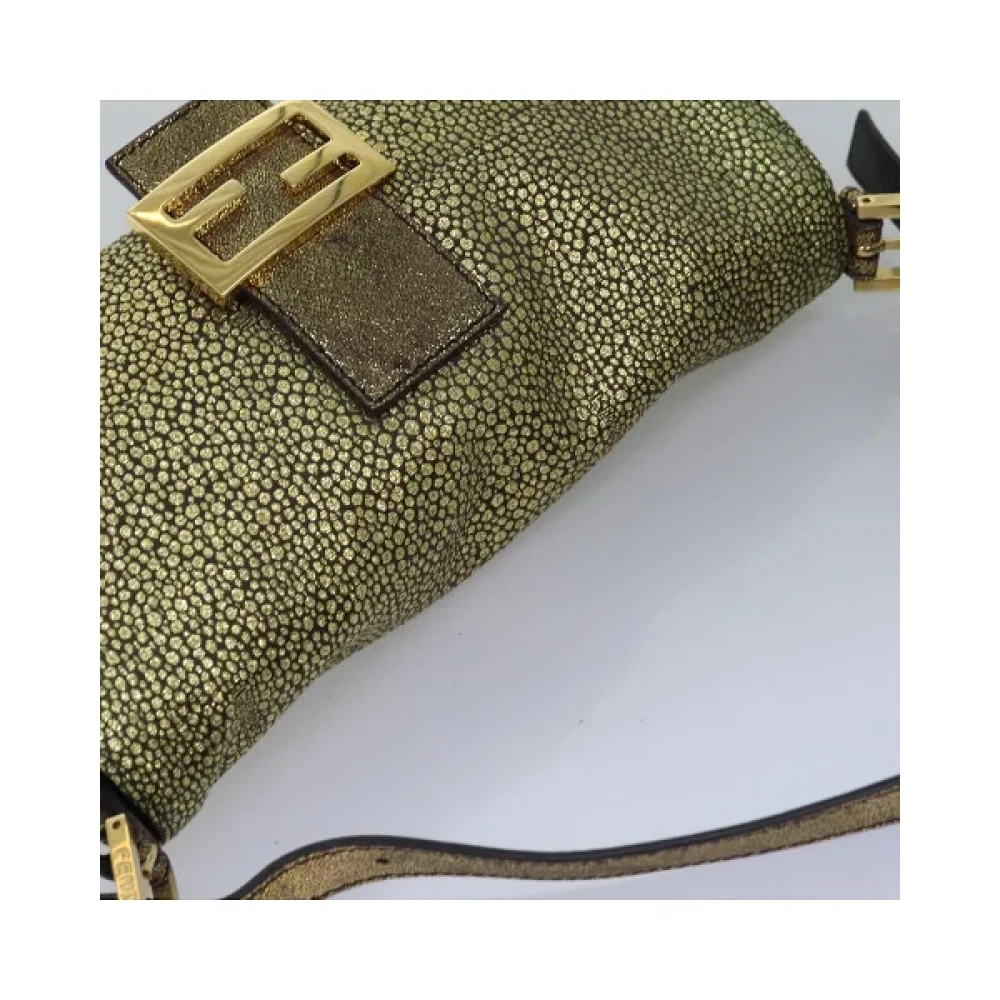 Fendi Vintage Pre-owned Canvas fendi-bags Green Dames