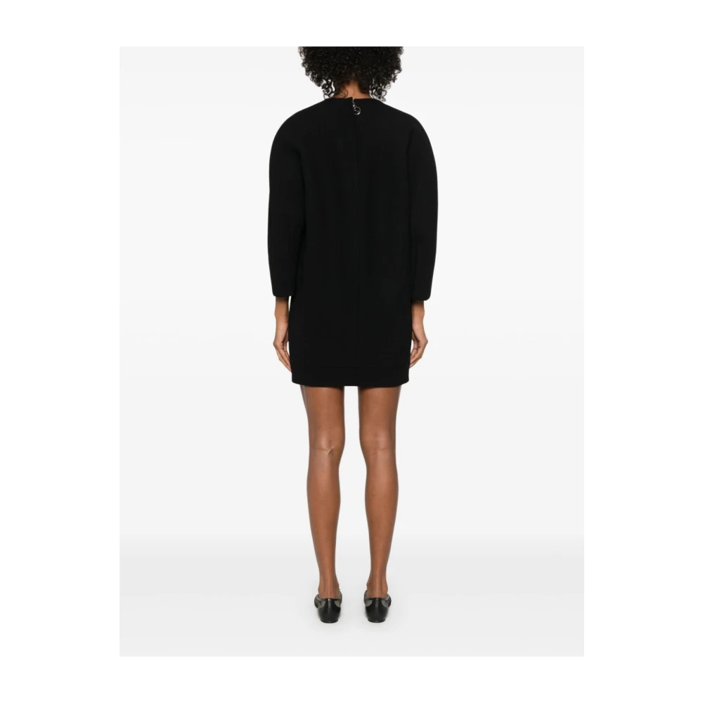 Gucci Wollen Crêpe Jurk Black Dames