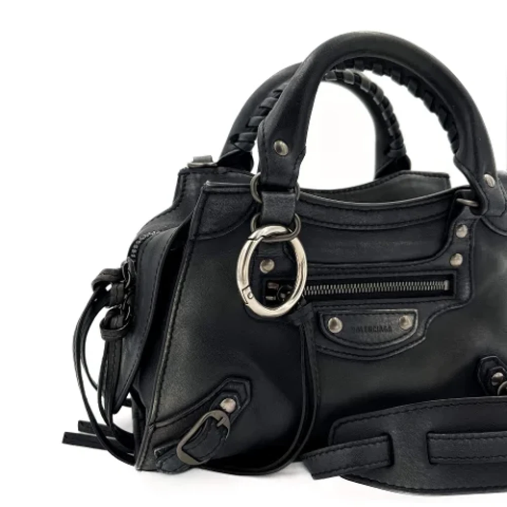 Balenciaga Vintage Pre-owned Leather handbags Black Dames