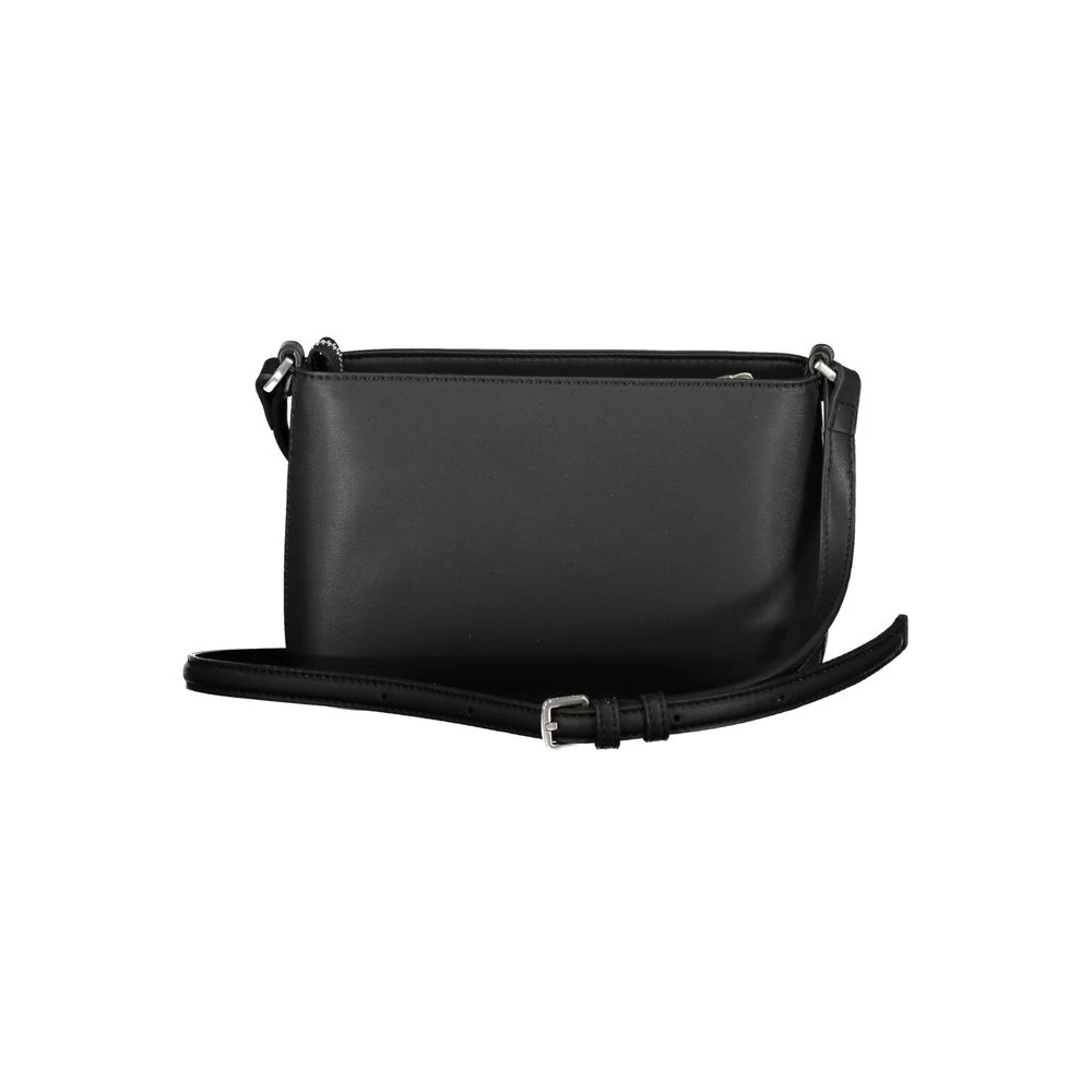 Calvin Klein Zwarte Polyester Schoudertas met Logo Black Dames