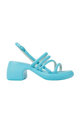 chunky-heel-blue-flat-sandals