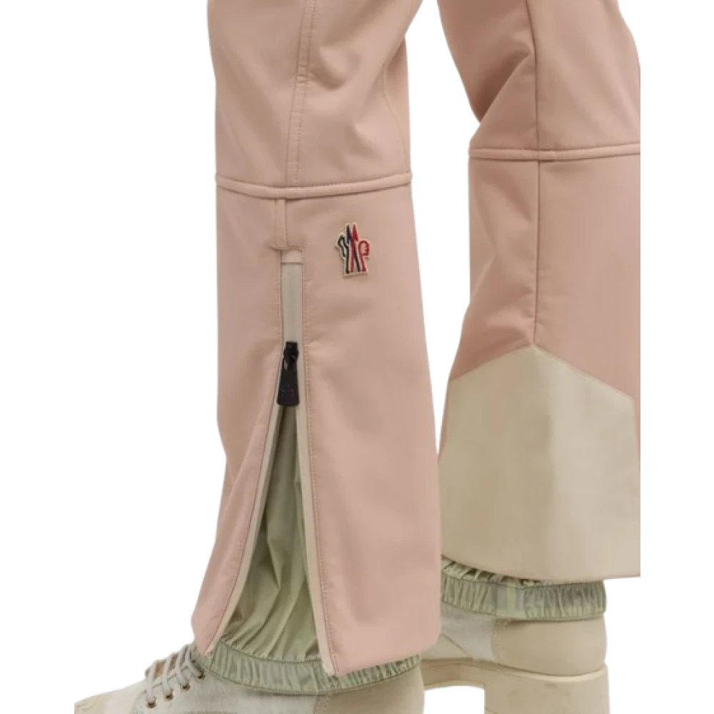 Moncler Stretch Ski Broek met Waterbestendige Kenmerken Pink Dames
