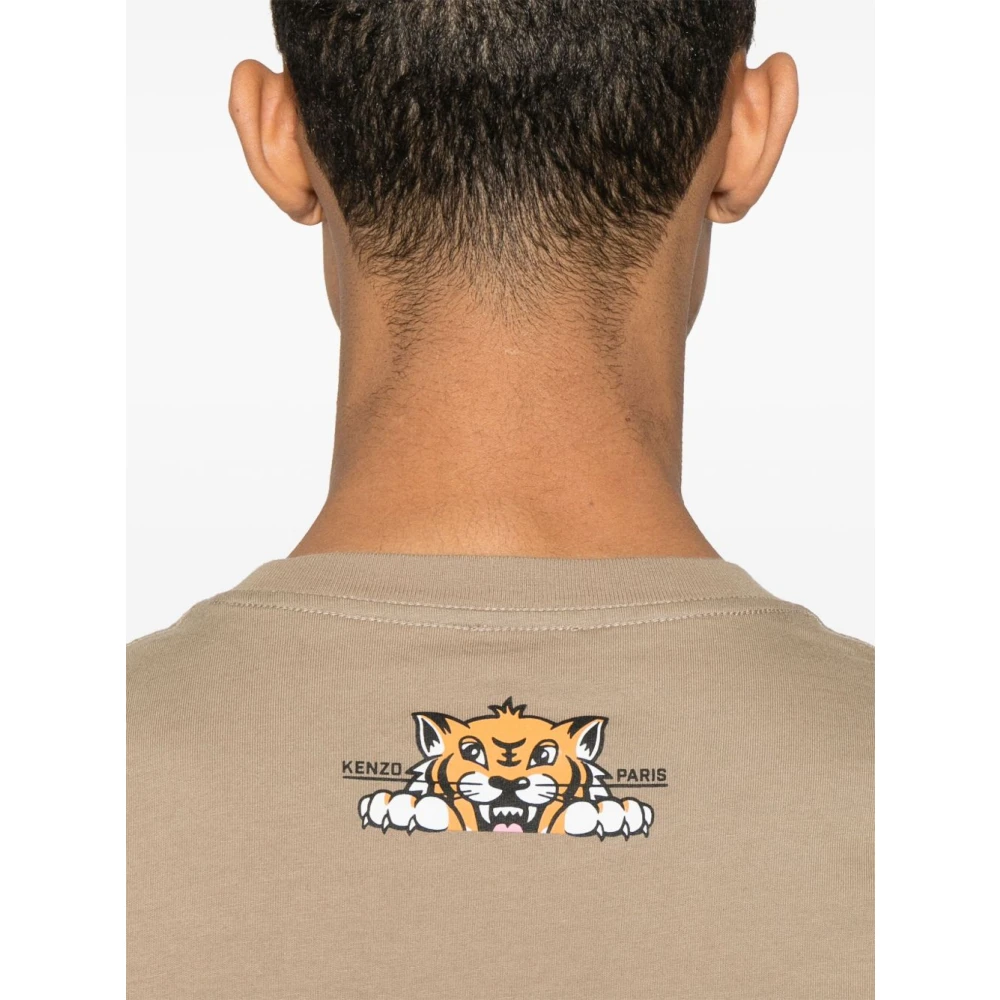 Kenzo Grijze Katoenen T-shirt Stijlvolle Casual Outing Gray Heren