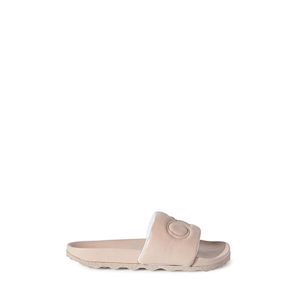 Off White Stiliga Ciabatta Skor för Män Beige, Dam