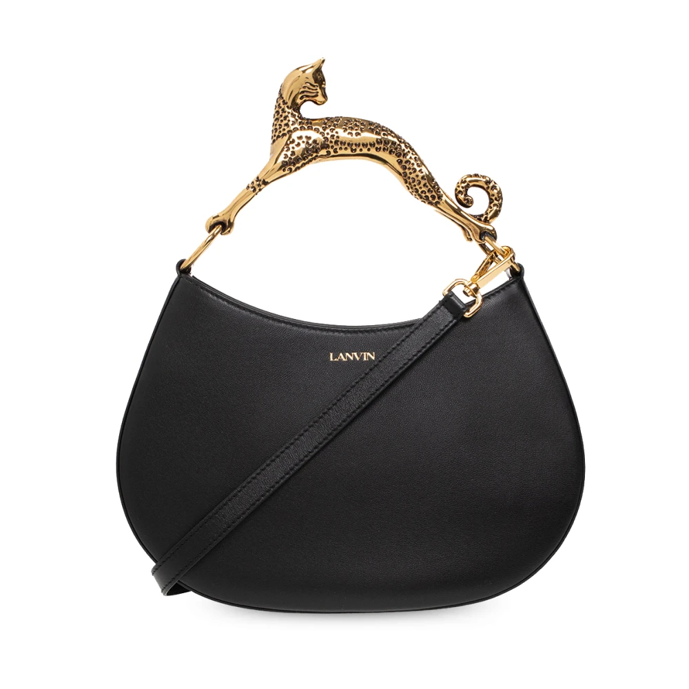 Lanvin Donna Nero Borsa Tote In Pelle - Immagine 3