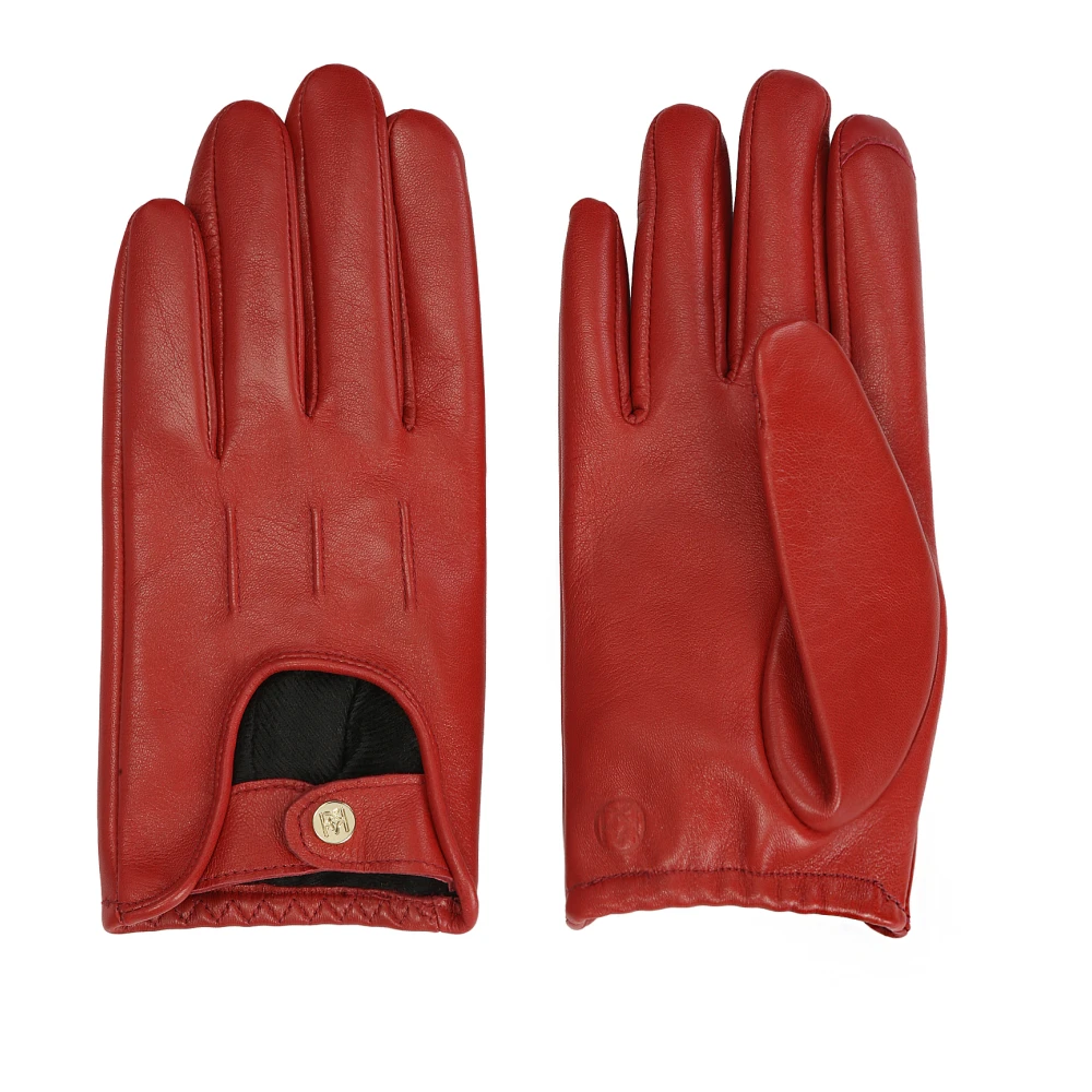 Kazar Rode leren handschoenen met uitsparingen Red Dames