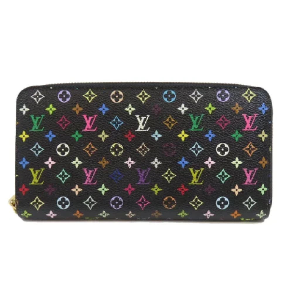 Louis Vuitton Vintage Pre-owned Canvas wallets Black Dames