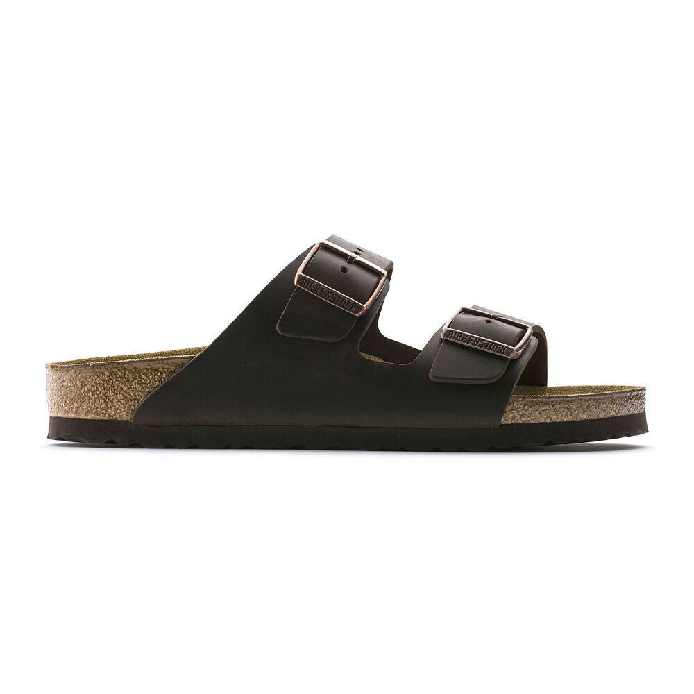 Sandali in Pelle Oliata Arizona Birkenstock Uomo Miinto