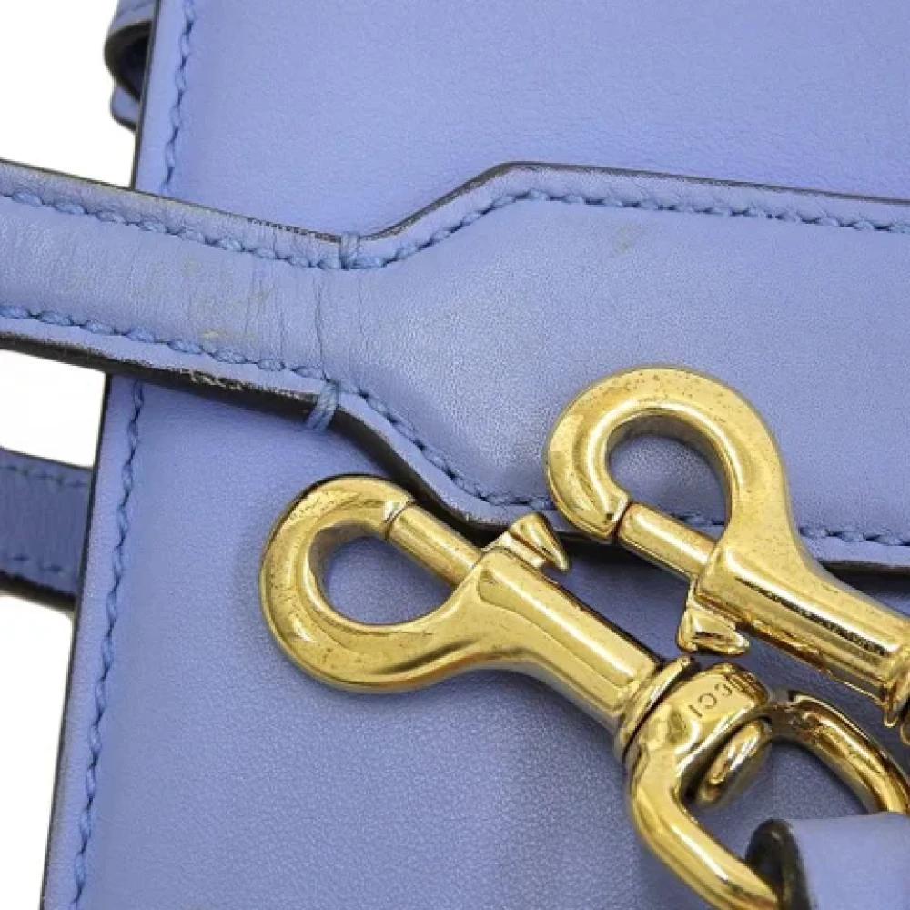 Gucci Vintage Pre-owned Fabric gucci-bags Blue Dames