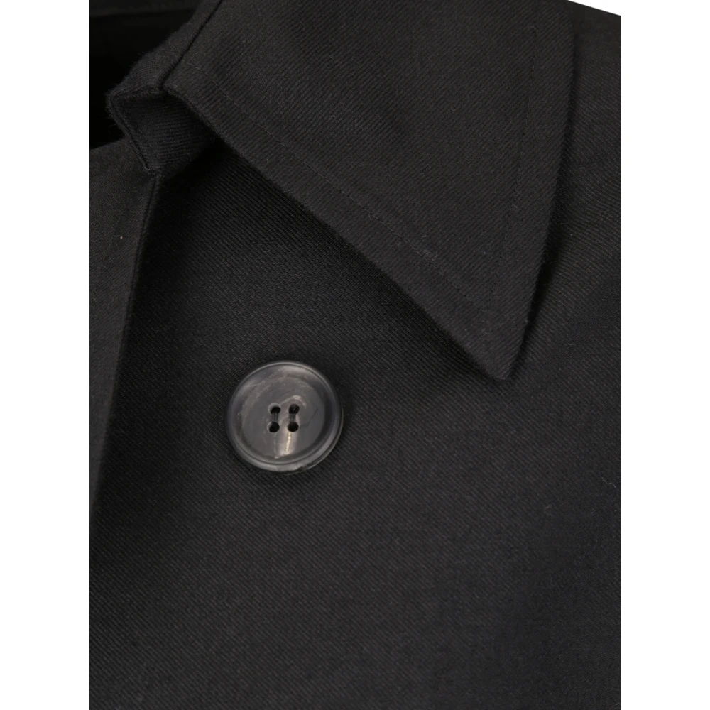 Yohji Yamamoto Dubbele F Korte Jas Black Dames