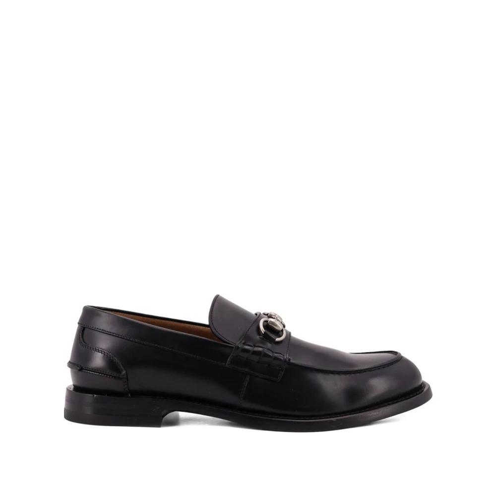 Gucci Men's Black Loafer With Horsebit - Loafers - 8 1/2 Uk - Shoes