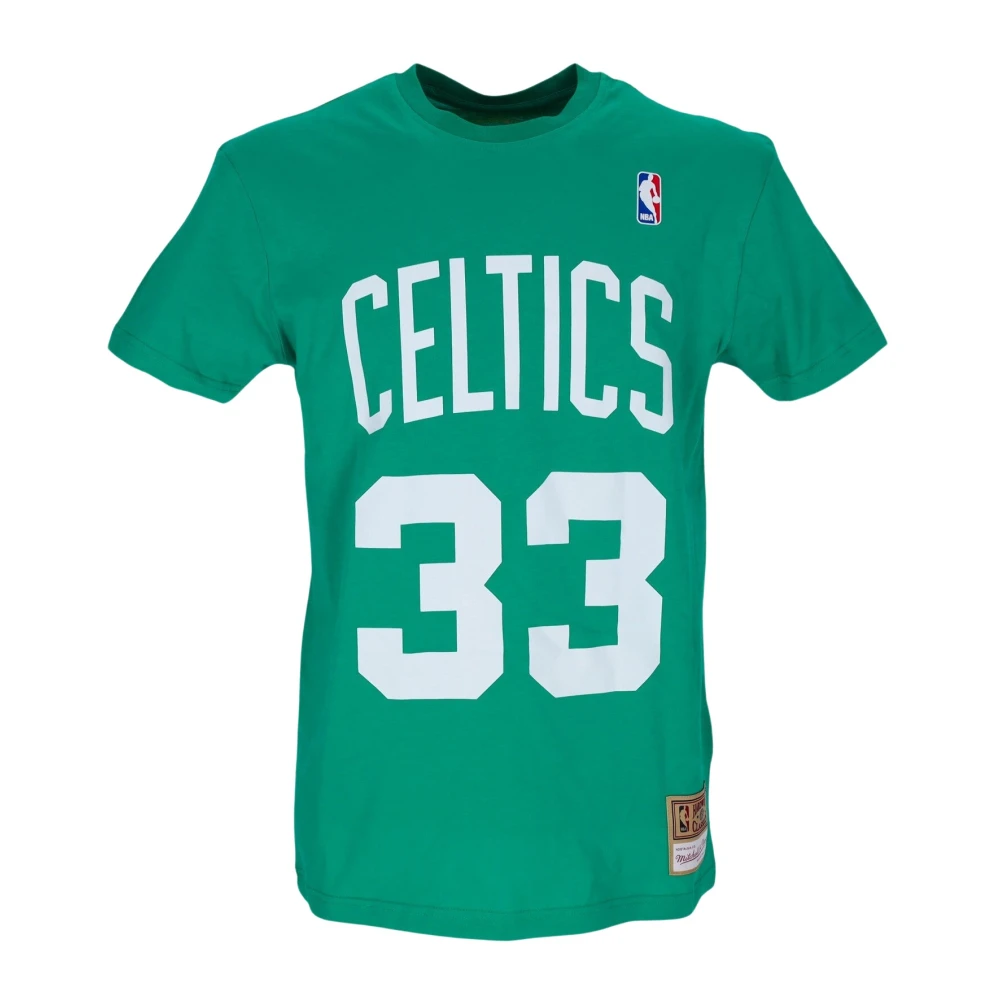 Mitchell & Ness Larry Bird NBA Tee Hardwood Classics Green Heren