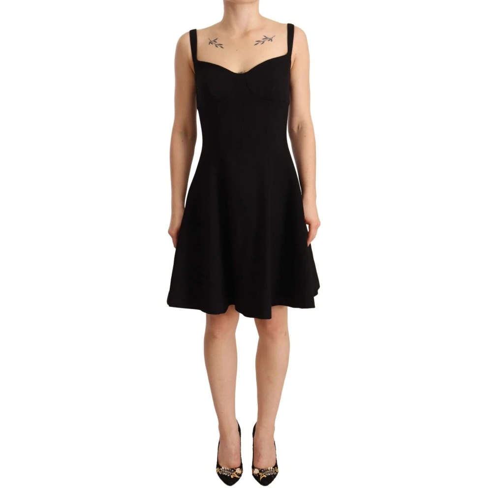 Dolce & Gabbana Women's Black Elegant A-Line Dress