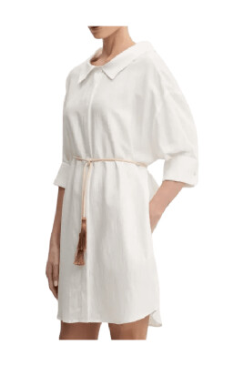oversized-shirt-dress-with-metallic-thread