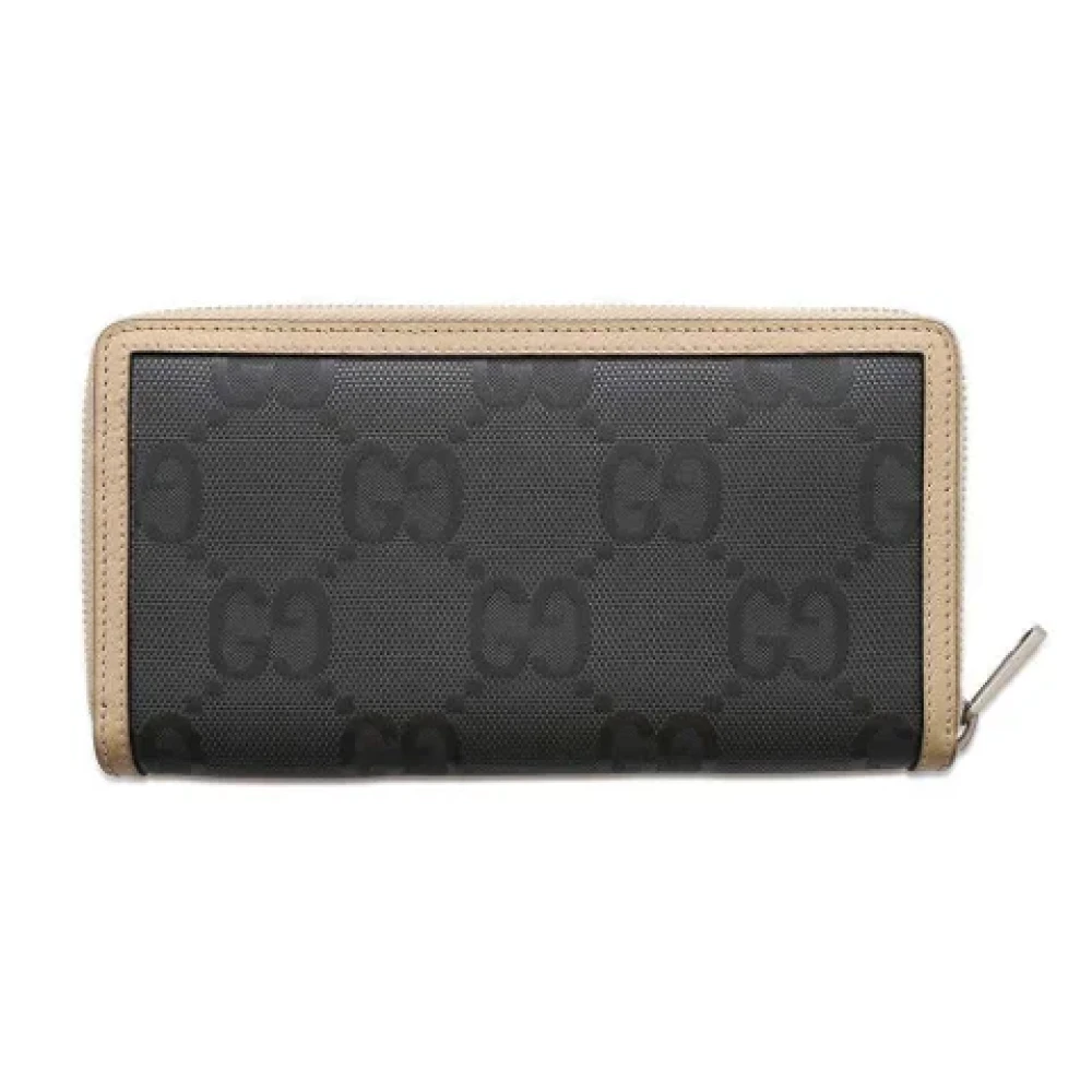 Gucci Vintage Pre-owned Leather wallets Gray Dames