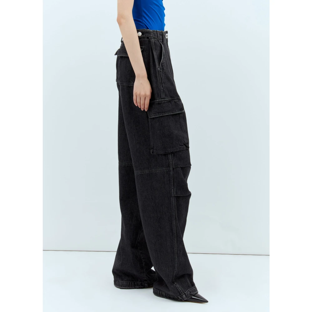 Coperni Denim Cargo Pants Black Dames