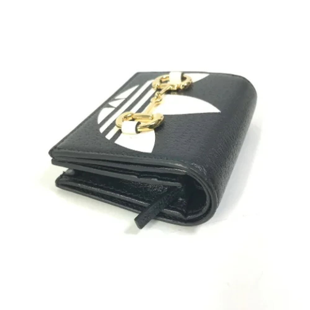 Gucci Vintage Pre-owned Leather wallets Black Dames