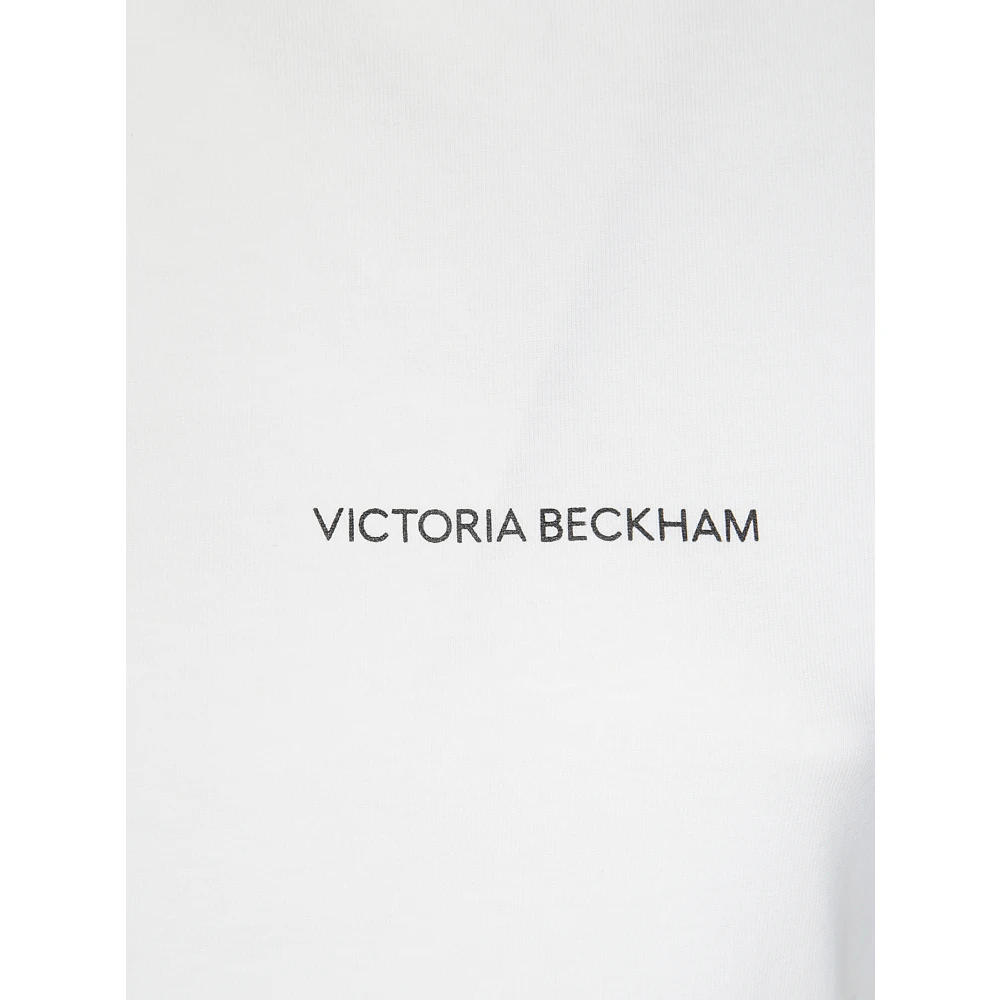Victoria Beckham Logo T-shirt White Dames