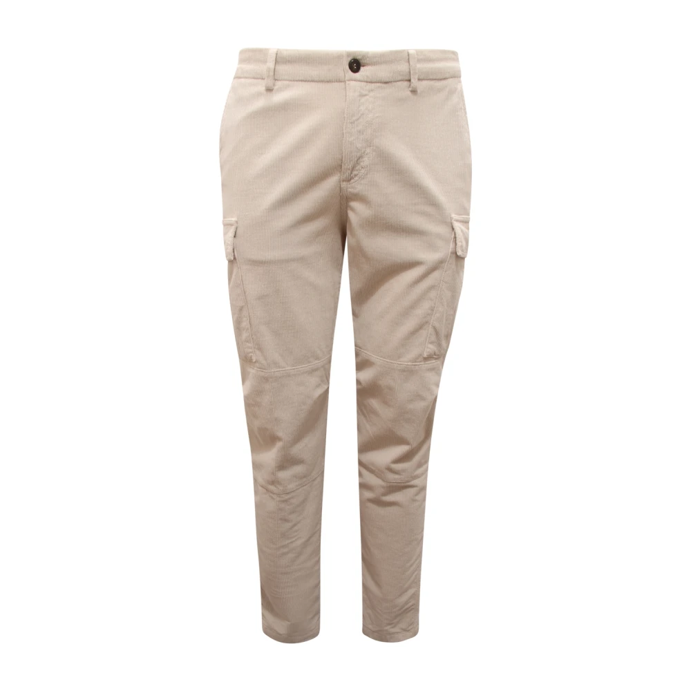 Eleventy Hombre Pantalones Cargo De Terciopelo Made In Italy