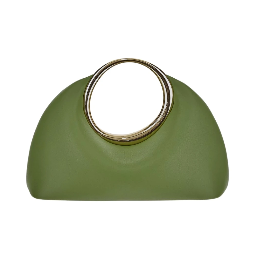 Jacquemus Le Petit Calino Leren Tas Green Dames