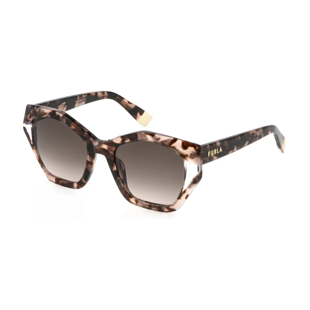 Furla Women's Brown Sunglasses, 54 Mm, Sfu885v Cat-Eye Sunglasses