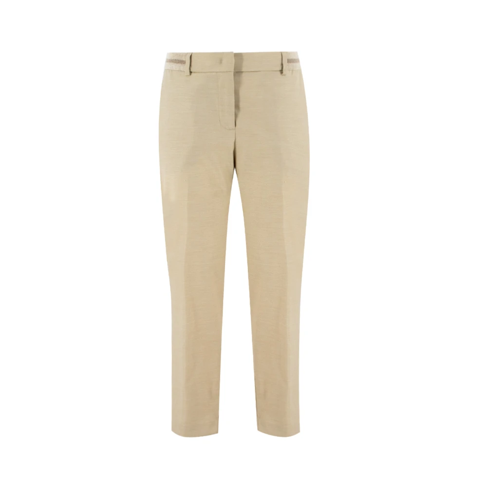 Panicale Slim-fit Trousers Beige Dames