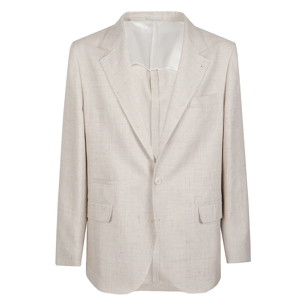 Brunello Cucinelli Men's Beige Deconstructed Jacket - Blazers - Xl - Jackets