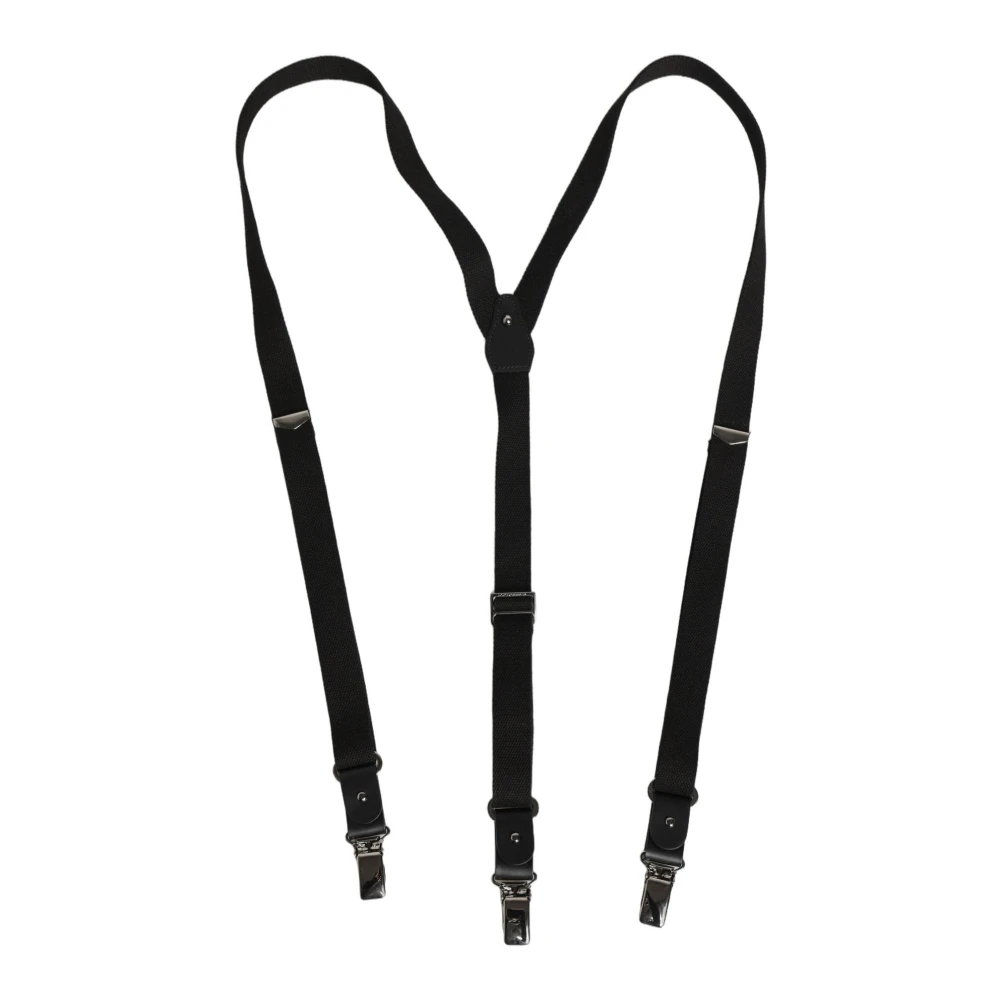 Dolce & Gabbana Unisex Zwart Accessoires One Size, Katoen, Bretels Voor De Taille