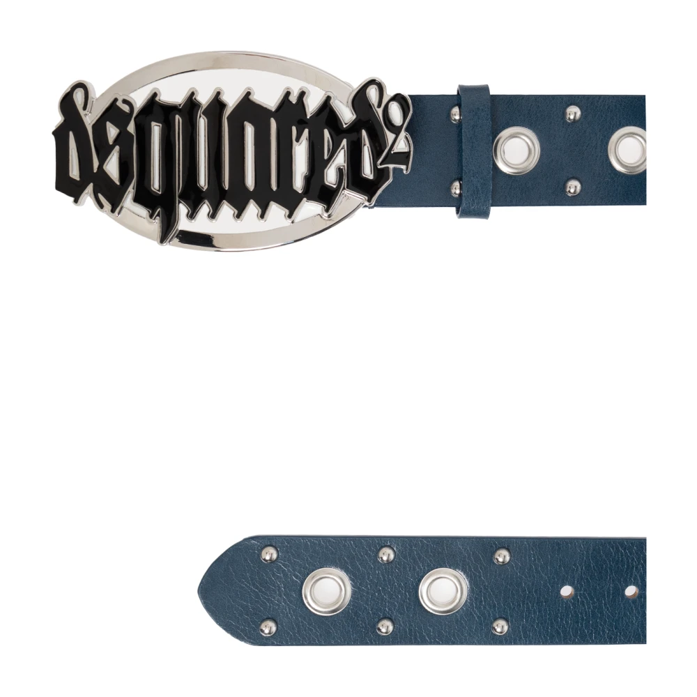 Dsquared2 Leren riem Blue Dames